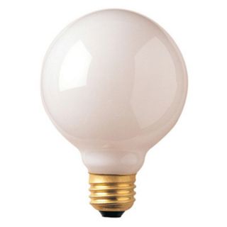 Bulbrite White Medium Base G25 Incandescent Light Bulb   30 pk.   BULB838