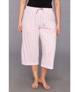 Karen Neuburger Plus Size My Cuppa Tea KnCool Crop Pajama Pant Womens Pajama (Pink)