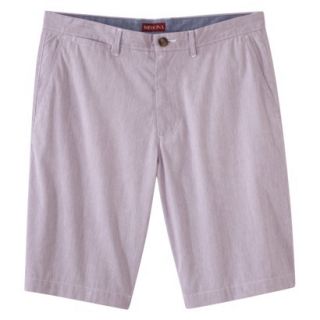 Merona Mens Club Chino Shorts   Red/White/Blue Pincord 40