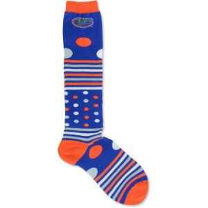 Florida Gators For Bare Feet Dots and Stripes 538 Socks