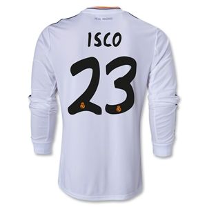 adidas Real Madrid 13/14 ISCO LS Home Soccer Jersey