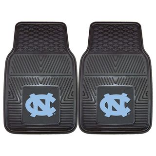 Fanmats Unc North Carolina 2 piece Vinyl Car Mats (100 percent vinylDimensions 27 inches high x 18 inches wideType of car Universal)