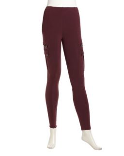 Cargo Leggings, Oxblood