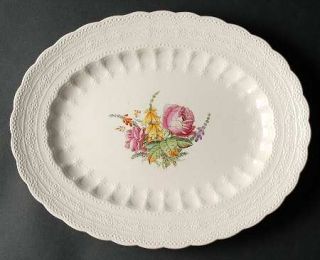 Spode Heath & Rose (Jewel) 13 Oval Serving Platter, Fine China Dinnerware   Jew