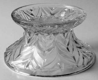 Jeannette Feather Punch Bowl Stand   Feather Design, Clear