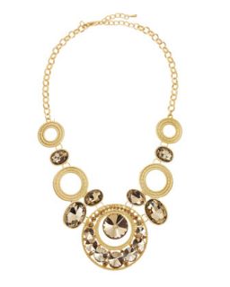 Golden Circle Necklace, Champagne