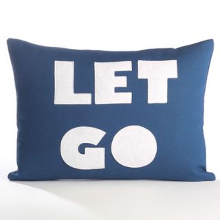 Alexandra Ferguson Zen Master Let Go Pillow LETGO 104 Color Cream Canvas / T