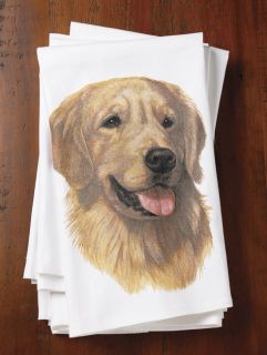Dog Breed Kitchen Towel, Golden