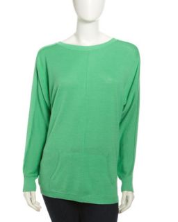 Kangaroo Pocket Sweater, Green