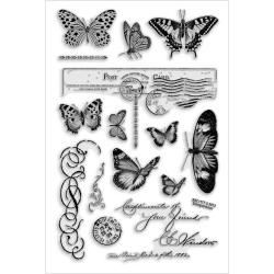 Stampendous Perfectly Clear Stamps 4 X6 Sheet   Butterfly Charms