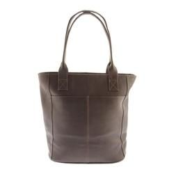 Piel Leather Xl Laptop Tote Bag 2967 Chocolate Leather
