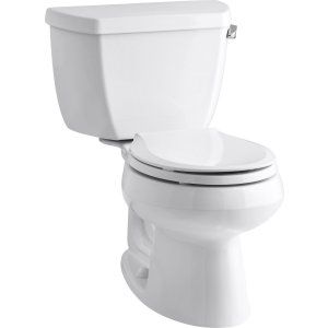 Kohler K 3577 RA 0 WELLWORTH Classic 1.28gpf Round Front Toilet with Class Five