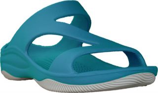 Womens Dawgs Z Sandal/Rubber Sole   Peacock/White Casual Shoes