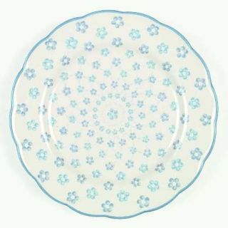Franciscan French Floral Dinner Plate, Fine China Dinnerware   Blue&White Flower