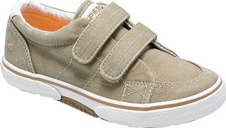 Boys Sperry Top Sider Halyard H&L   Khaki Saltwash Canvas Casual Shoes