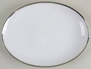 Fukagawa Platinum 12 Oval Serving Platter, Fine China Dinnerware   Arita, Plati