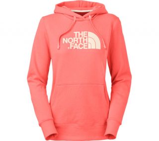 Womens The North Face Half Dome Hoodie   Miami Orange/Vintage White Pullovers