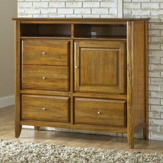 Contemporary Shaker Pecan Media Chest