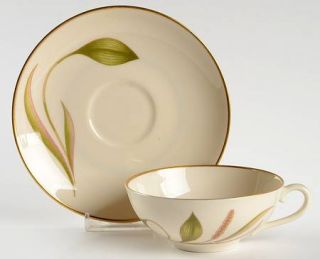 Franciscan Mesa (Fine China) Flat Cup & Saucer Set, Fine China Dinnerware   Fine