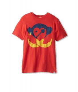 Appaman Kids Super Soft Classic Cotton Tee w/ Pirate Monkey Graphic Boys T Shirt (Red)