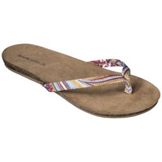 Womens Mossimo Supply Co. Odele Flip Flop   Paisley Purple 7