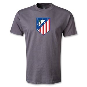 hidden Atletico Madrid Crest T Shirt (Dark Gray)