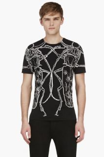 Diesel Black Gold Black Short Sleeve Scarab Print Toriciy T_shirt