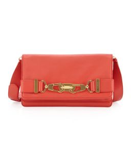 Shannon Lobster Clasp Clutch, Salmon