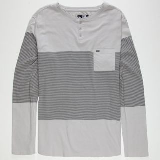 Driftwood Mens Henley Grey In Sizes X Large, Medium, Large, Small For