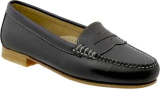 Womens Bass Viviana   Black Leather Penny Loafers