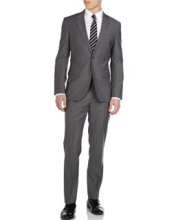 Grand Central Woven Check Suit, Gray