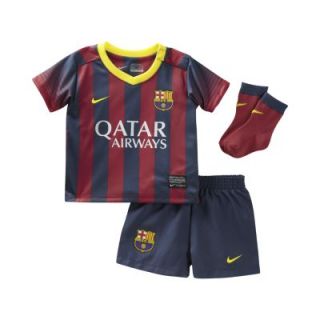 2013/14 FC Barcelona Replica Infants Soccer Kit   Navy