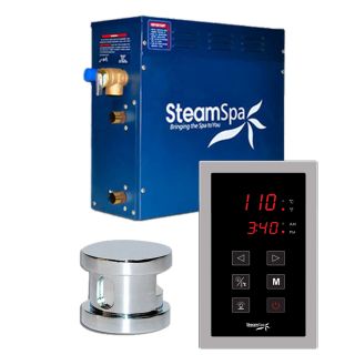 SteamSpa OAT750CH Oasis 7.5kw Touch Pad Steam Generator Package in Chrome