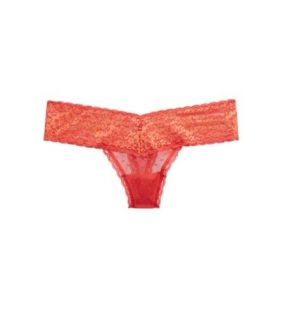 Whipped Strawberry Aerie Dot Mesh & Lace Thong, Womens XXS