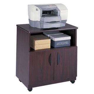 Safco Products Machine Stand with Open Compartment 1850 Finish Mahogany