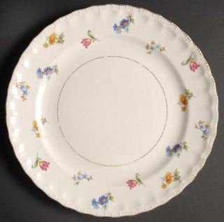 Pope Gosser Revere Luncheon Plate, Fine China Dinnerware   Sterling, Flowers, Go