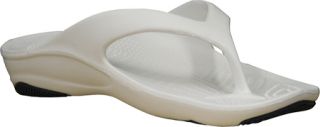 Womens Dawgs Flip Flop   White/Navy Casual Shoes