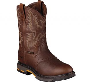 Mens Ariat Workhog™ Pull On   Dark Copper Full Grain Leather Boots