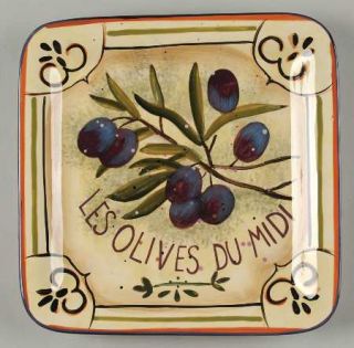 Garden Of Olives Salad/Dessert Plate, Fine China Dinnerware   Susan Winget, Oliv