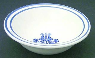 Pfaltzgraff Blue Village Rim Cereal Bowl, Fine China Dinnerware   Glossy White B