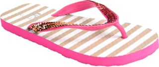 Womens Nomad Flare   Pink Stripe Thong Sandals