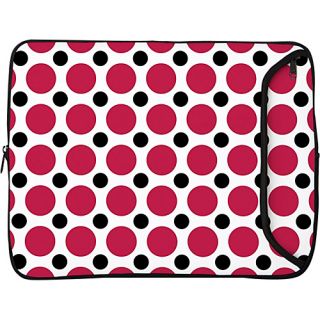 17 Designer Laptop Sleeve   Polka