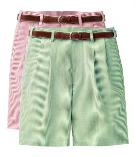 Stays Cool Cotton Pleated Seersucker Shorts JoS. A. Bank