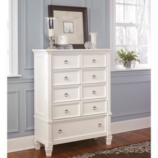 Signature By Ashley Prentice White 5 drawer Chest