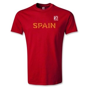 Euro 2012   FIFA Confederations Cup 2013 Spain T Shirt (Red)