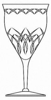 Seneca Capistrano Clear Water Goblet   Stem #1965/Cut #1423