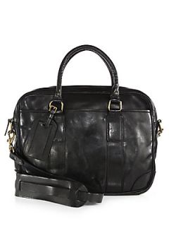 Polo Ralph Lauren Soft Leather Briefcase   Black