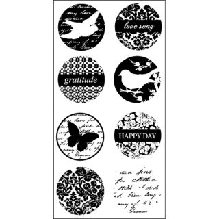 Art Warehouse Clear Stamps 4x9 Sheet circle Birds