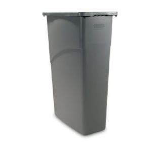 Rubbermaid 23 gal Slim Jim Waste Container   Gray