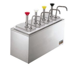 Server Products Drop In Serving Bar, 4 Fountain Jars, 4 Pumps, SS